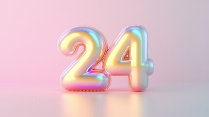 Vibrant Neon Glowing Numbers for Cyber Monday Sale Promotion Event