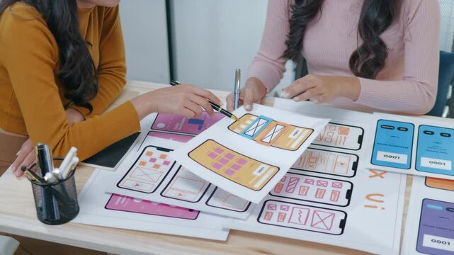 Programers meeting for discussion data analysis for UX and UI programming for preparing for Generative AI Technology