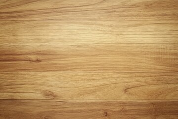 Fototapeta premium A bright, light-brown wooden surface with subtle grain patterns running horizontally.