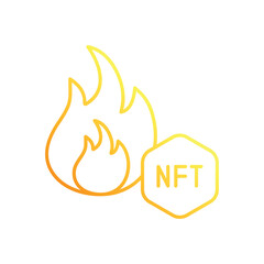 Nft Burn vector icon