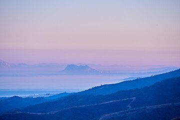 Fototapeta premium Ocean, environment and landscape of coastline in nature for ecology, sustainability and growth. Habitat conservation, sea preservation and biodiversity with travel and sky for ecotourism mockup space