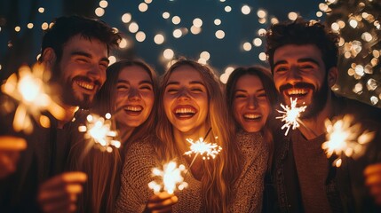 A vibrant gathering of five pregnant friends in colorful dresses celebrating their journeys during a sunny day in a lush garden