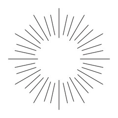 Obraz premium Sunburst element firework logo Vector Illustration