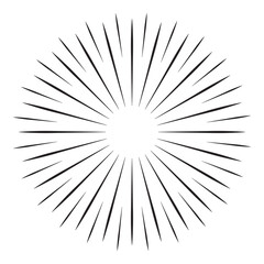 Obraz premium Sunburst element firework logo Vector Illustration