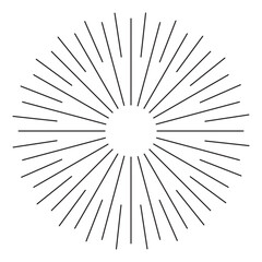 Obraz premium Sunburst element firework logo Vector Illustration