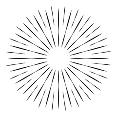Obraz premium Sunburst element firework logo Vector Illustration