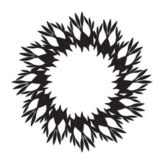 Sunburst element firework logo Vector Illustration