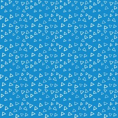 Pattern with blue background and white triangles