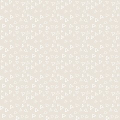 seamless pattern with white triangles on yellow background 