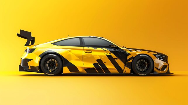 racing car livery with racing motif