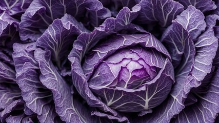 Obraz premium Purple cabbage texture