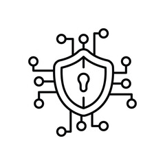Cyber Security vector icon
