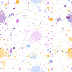 Vector fabric circles abstract seamless pattern background with hand drawn elements  Pastel Seamless Watercolor Rounds Pattern. 