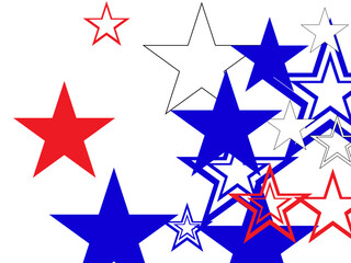 Abstract Cosmic Bokeh Background, Galaxy Space Blurry Backdrop.  Shiny Holiday Light Effect. Vector Illustration.