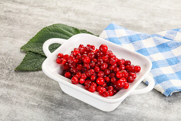 Ripe sweet wild organic cowberry