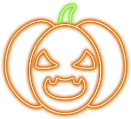 Halloween Neon Pumpkin
