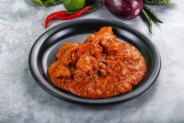 Indian cuisine - butter chicken with sauce