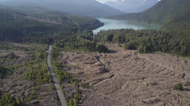Morning flyover of Lava Lake and Nisga'a Memorial lava flow geology