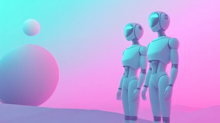 Obraz premium Cosmic Companions