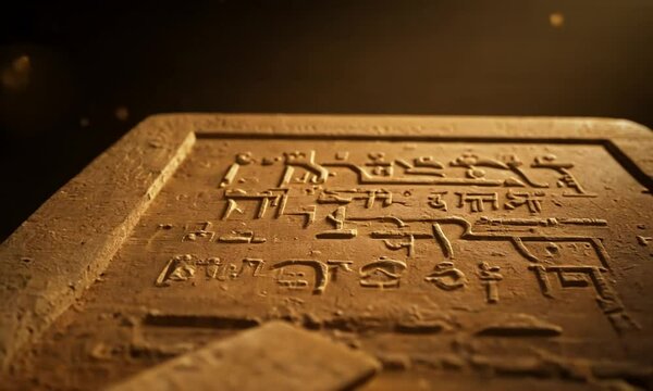 The Ten Commandments. Tablets of Stone Symbolizing the Covenant