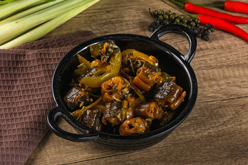 Roasted eel with lemongrass and sauce