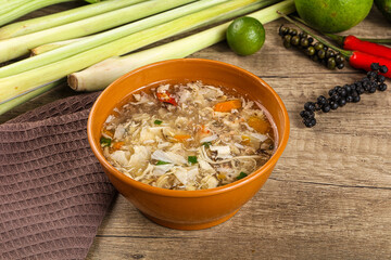 Asian gourmet crab soup with spices © Andrei Starostin