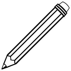 sharpened graphite pencil outline coloring book page line art drawing