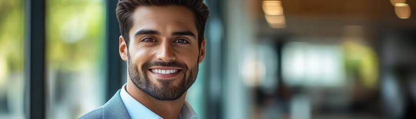 Fototapeta premium Manager with task list, desk setup, productivity