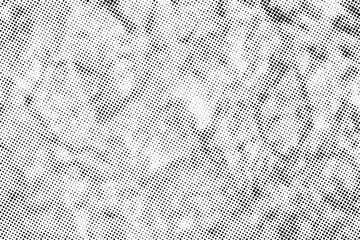 Black halftone pattern effect on white background.