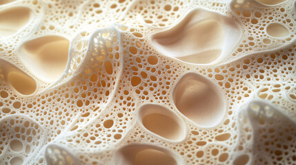 A visual of an intricate lace pattern with delicate details and soft colors.