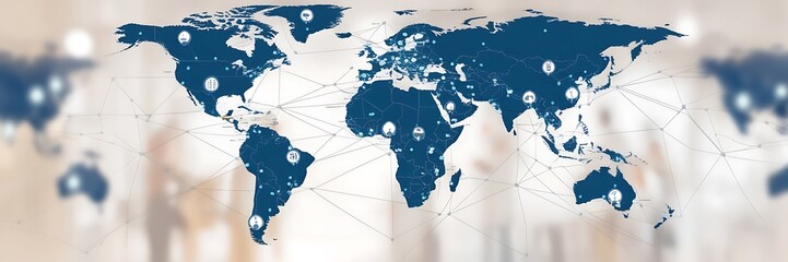 business cooperation concept, panoramic banner, copy space for business, finance and investment background