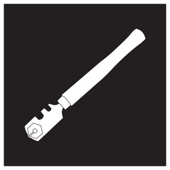 Glass cutter icon design