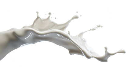 milk splash swirl twist splash on black background vector style side view.