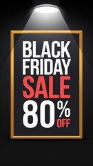 Fototapeta premium Black Friday sale poster