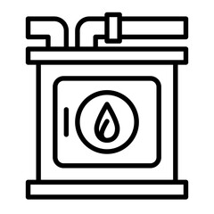 Incinerator icon. 