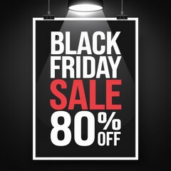 Obraz premium Black Friday sale poster
