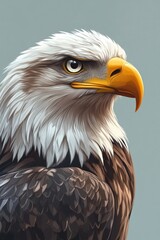 Obraz premium An eagle head portrait high resolution