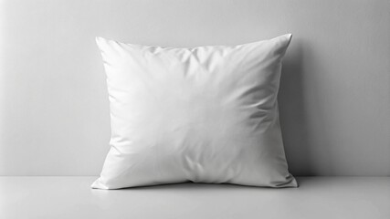 White pillow mockup cushion home fabric cotton bedroom design