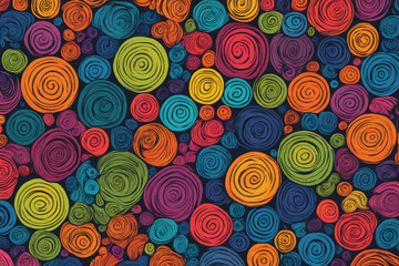 Fototapeta premium seamless pattern with circles