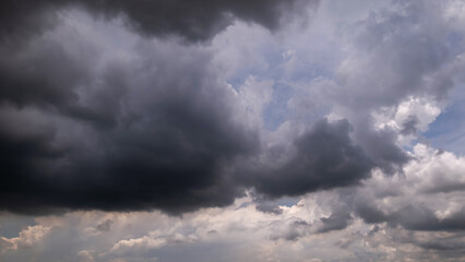 Dark sky with stormy clouds. Dramatic sky rain,Dark clouds before a thunder-storm.