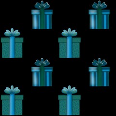 Colorful gift boxes patterned design perfect for celebration backgrounds and festive occasions