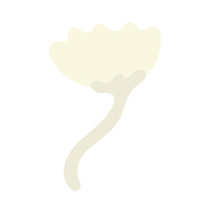 ベージュの造花イラスト⭐︎PNG