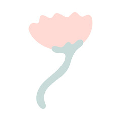 デフォルメラフフラワーイラスト⭐︎PNG