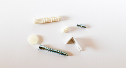 Close up shot of various carpentry consumables. Maintenance