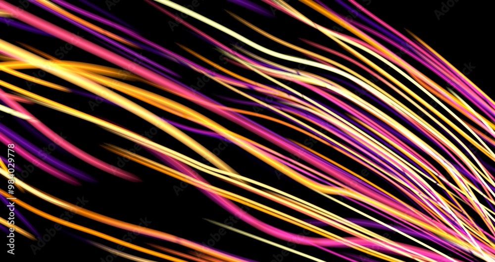 Poster light wave background, 3d rendering, abstract background