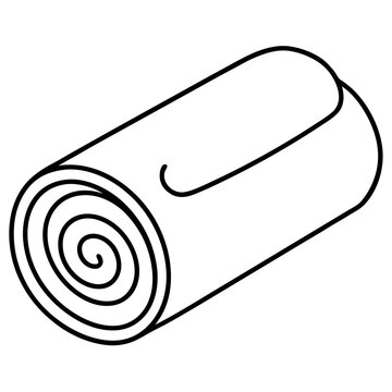 recommend clip art: swiss roll outline coloring book page line art drawing