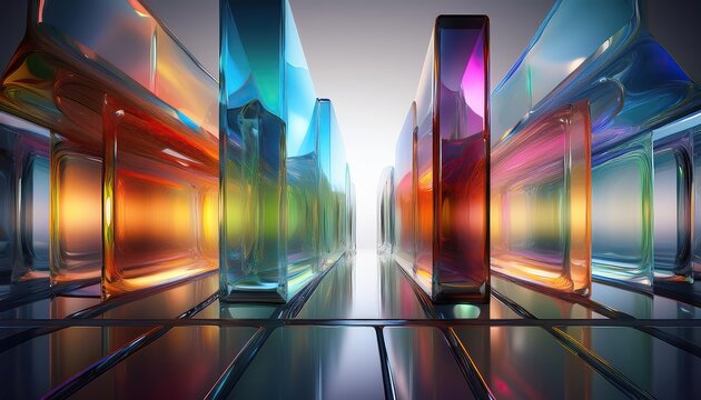 abstract lights, Glass different types of perception concepts filtered into color transparencies, abstract background
