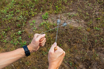 Modern dowsing with a metal wire in your hands. Search and study of geopathogenic and anomalous...