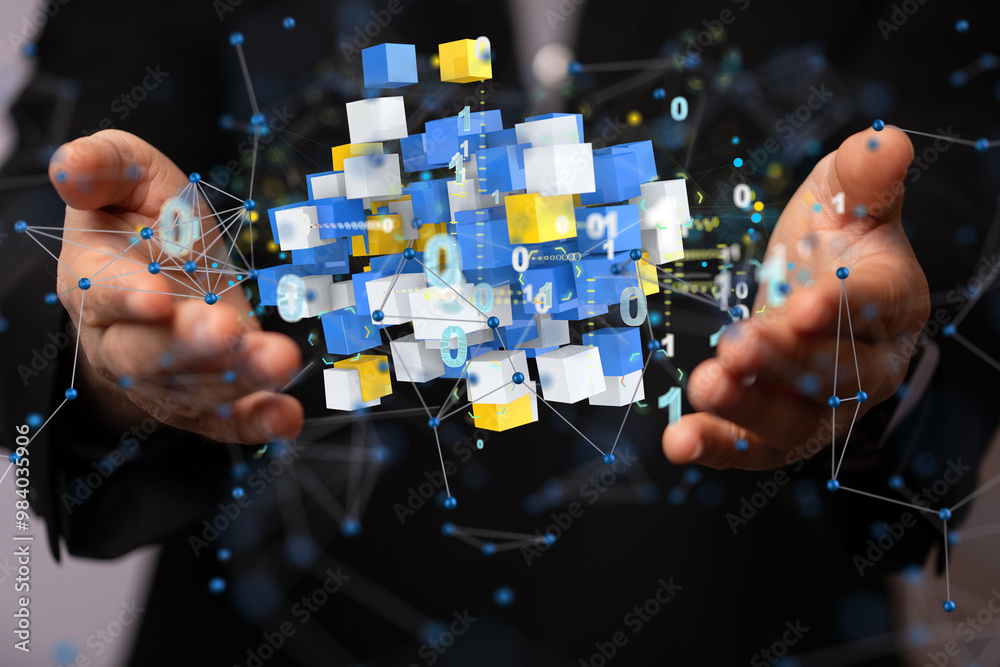 Leinwandbilder cloud computing concept.abstract cloud connection technology background.