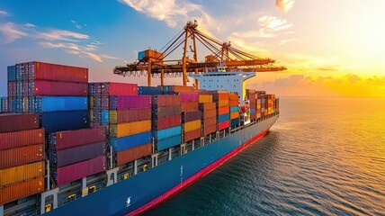 International shipping hubs linked by digital marketing strategies, cross-border marketing in logistics